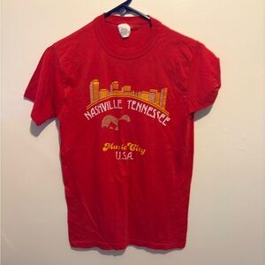 Vintage Red Nashville Tennessee T-Shirt
